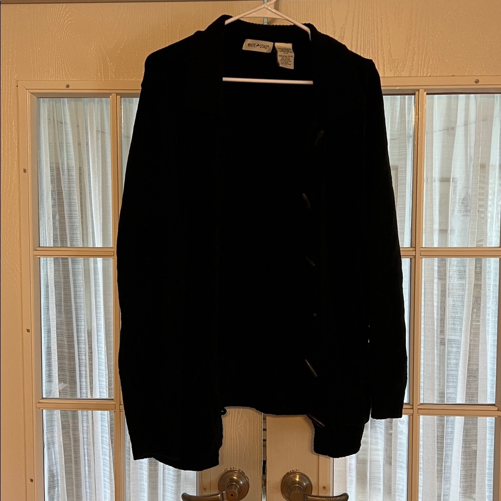 Black Cardigan Sweater